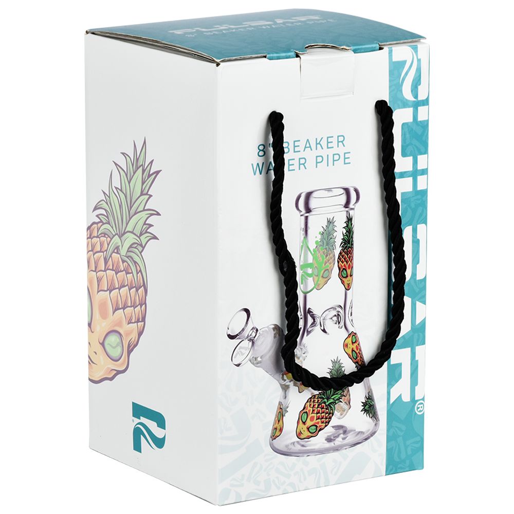 Pulsar Pinealien Design Series Glass Beaker Water Pipe - 8" / 14mm F, BDD Wholesale