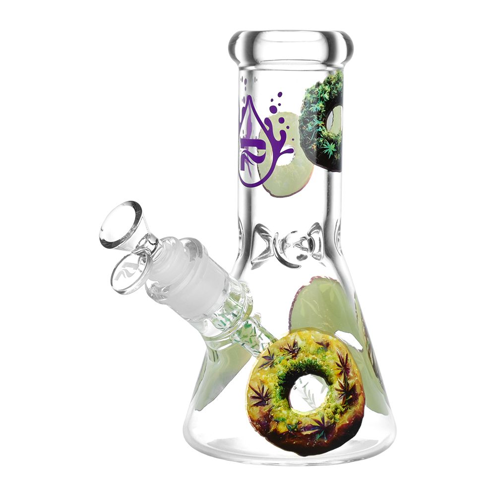 Pulsar Forbidden Donuts Design Series Glass Beaker Water Pipe - 7.75" / 14mm F, BDD Wholesale