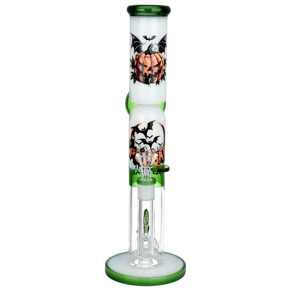 Pulsar Double Stacked Halloween Glass Water Pipe - 12.75" / 14mm F, BDD Wholesale