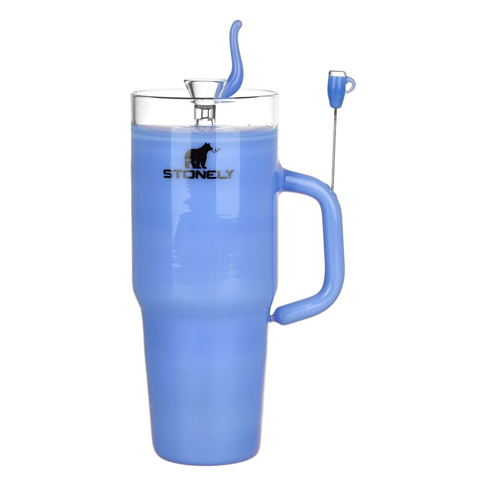 Pulsar Stonely Cup Glass Water Pipe | 8.5" | 14mm F, BDD Wholesale