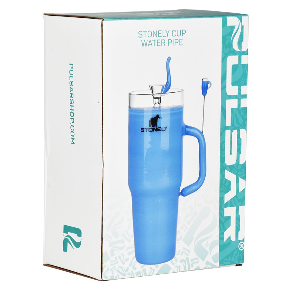 Pulsar Stonely Cup Glass Water Pipe | 8.5" | 14mm F, BDD Wholesale