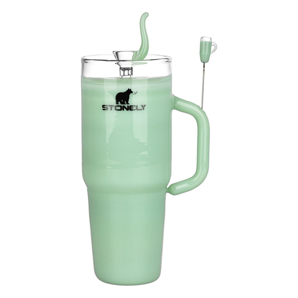 Pulsar Stonely Cup Glass Water Pipe | 8.5" | 14mm F, BDD Wholesale