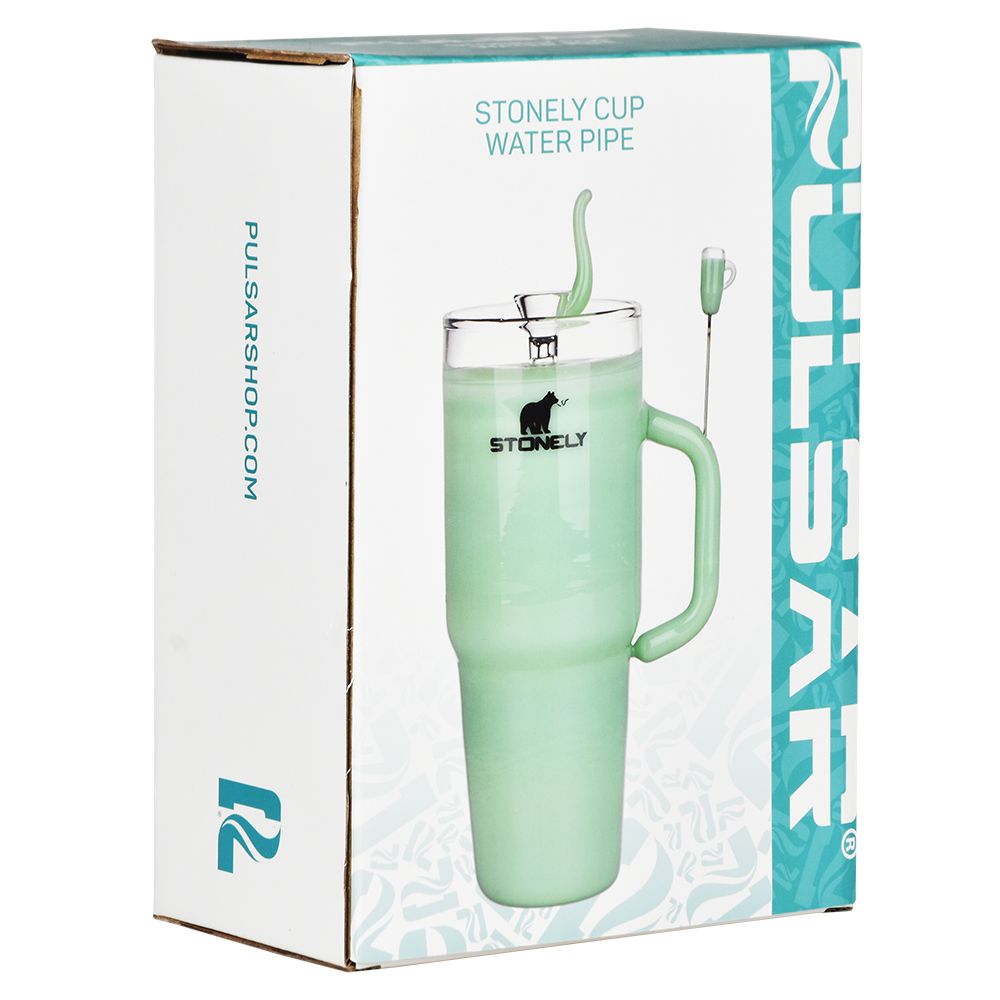 Pulsar Stonely Cup Glass Water Pipe | 8.5" | 14mm F, BDD Wholesale