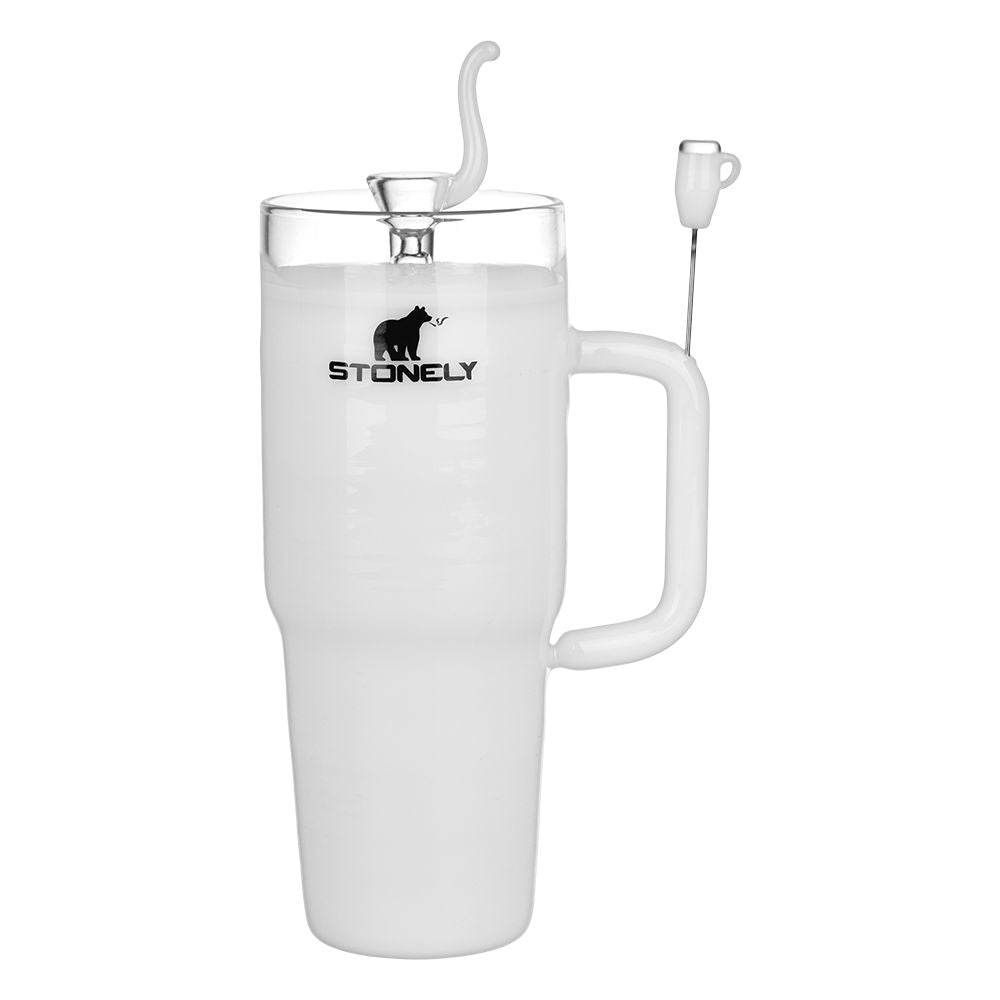 Pulsar Stonely Cup Glass Water Pipe | 8.5" | 14mm F, BDD Wholesale