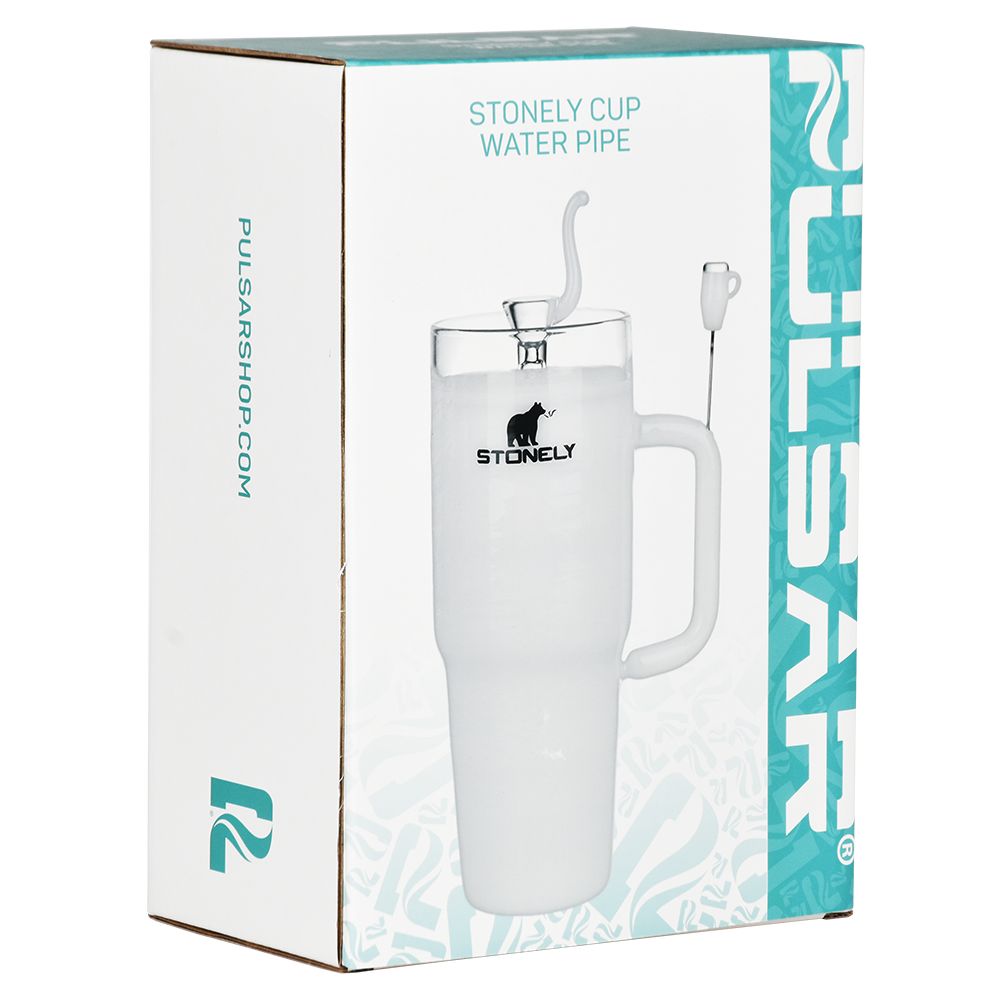 Pulsar Stonely Cup Glass Water Pipe | 8.5" | 14mm F, BDD Wholesale