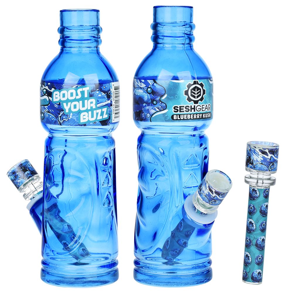 SeshGear Terpade Beverage Bottle Glass Water Pipe | 9.5" | 14mm F, BDD Wholesale