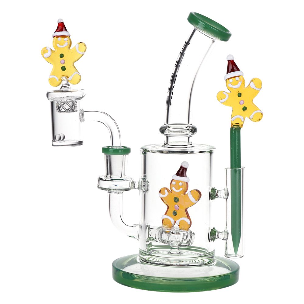 Pulsar Holidaze Series Glass Dab Rig Set | 8.25" | 14mm F, BDD Wholesale