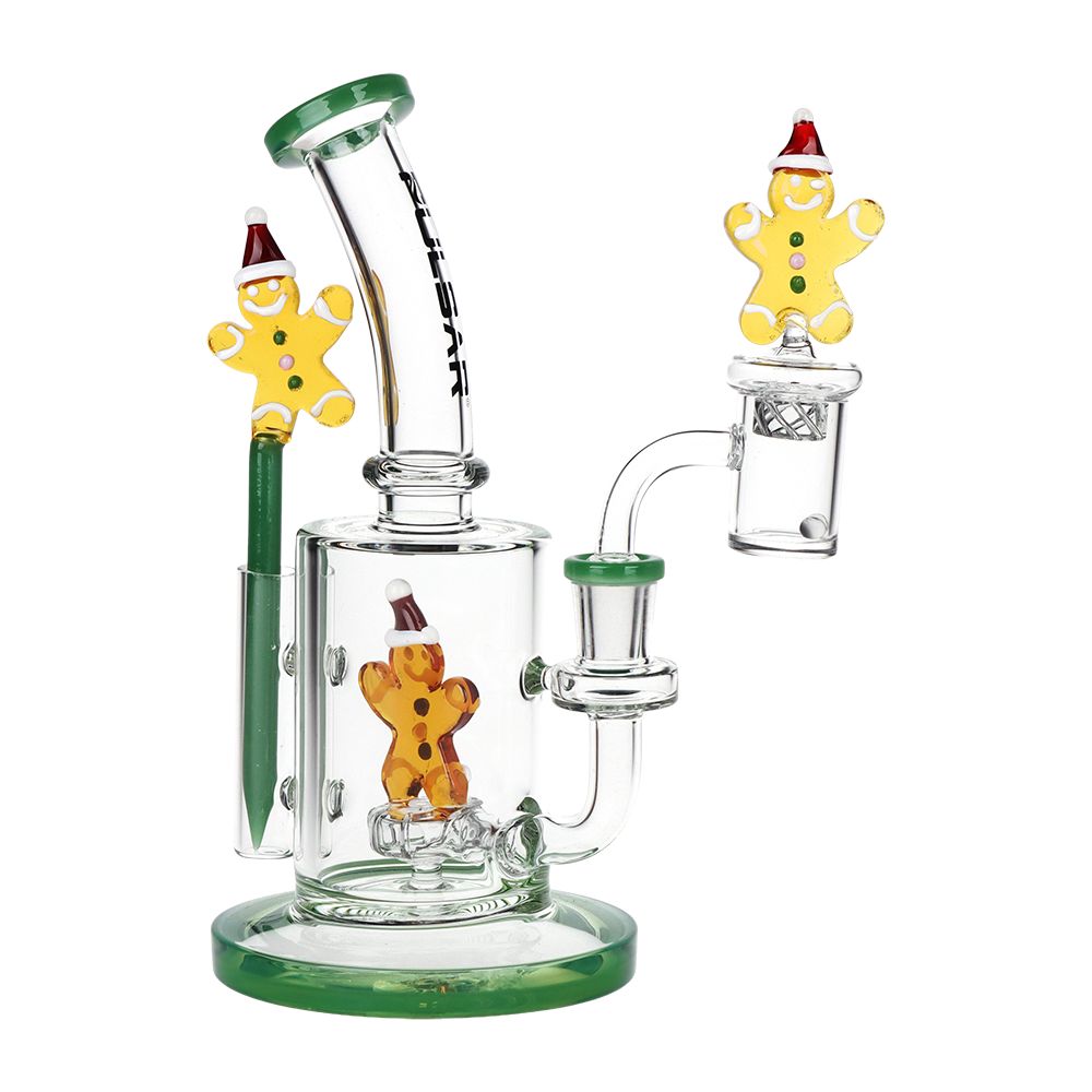Pulsar Holidaze Series Glass Dab Rig Set | 8.25" | 14mm F, BDD Wholesale