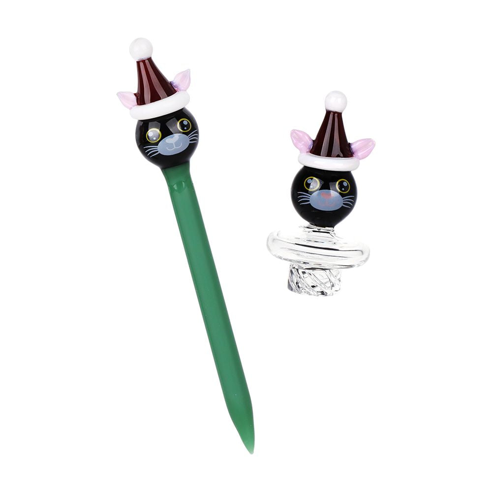 Pulsar Holidaze Series Glass Dab Rig Set | 8.25" | 14mm F, BDD Wholesale