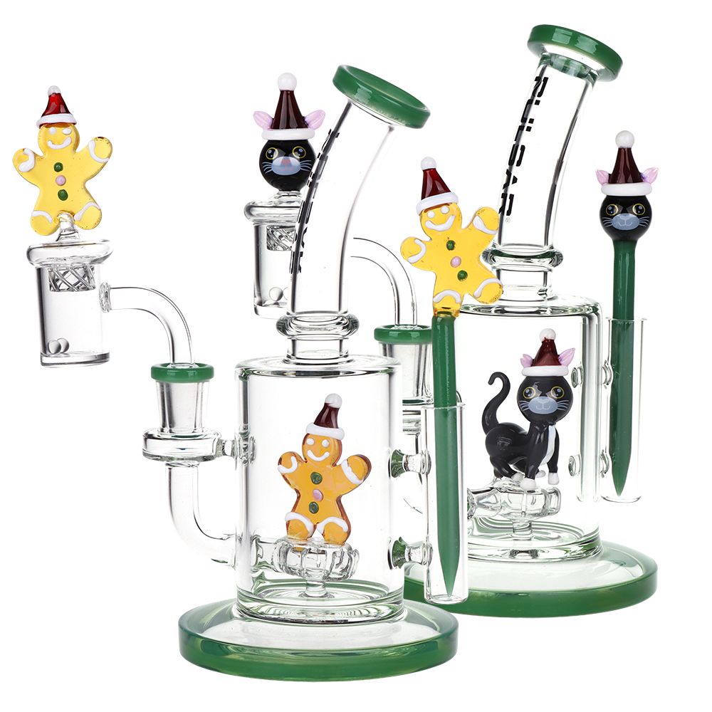 Pulsar Holidaze Series Glass Dab Rig Set | 8.25" | 14mm F, BDD Wholesale