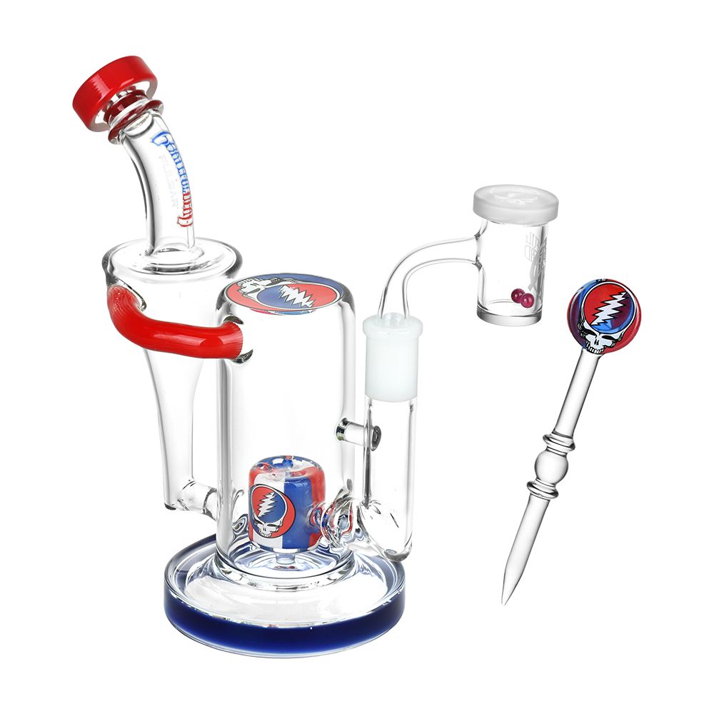 Grateful Dead x Pulsar Honest Tune Recycler Rig Set - 8.5" / 14mm F, BDD Wholesale