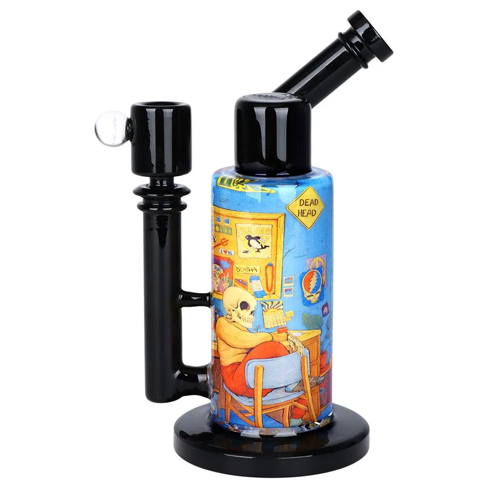 Grateful Dead x Pulsar Inside Print Water Pipe - 8.5" / 14mm F / Deadhead Dorm, BDD Wholesale