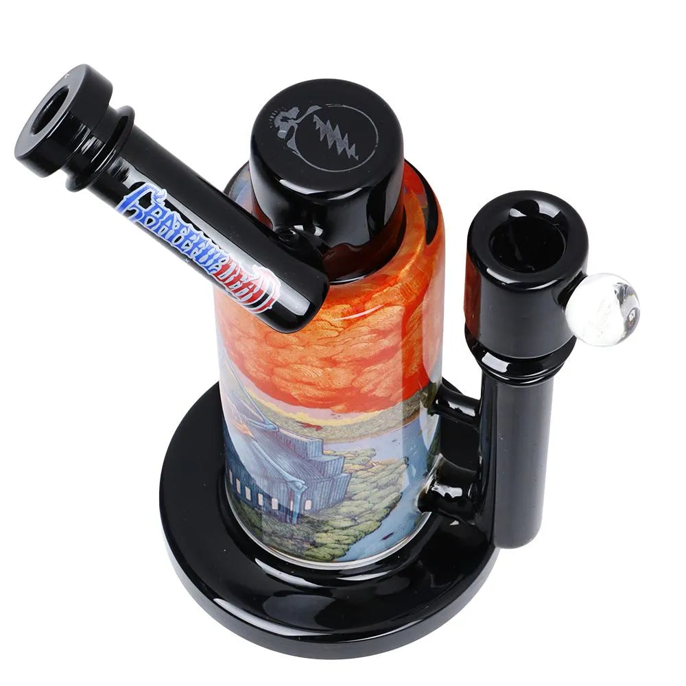 Grateful Dead x Pulsar Inside Print Water Pipe - 8.5" / 14mm F / Boxer, BDD Wholesale
