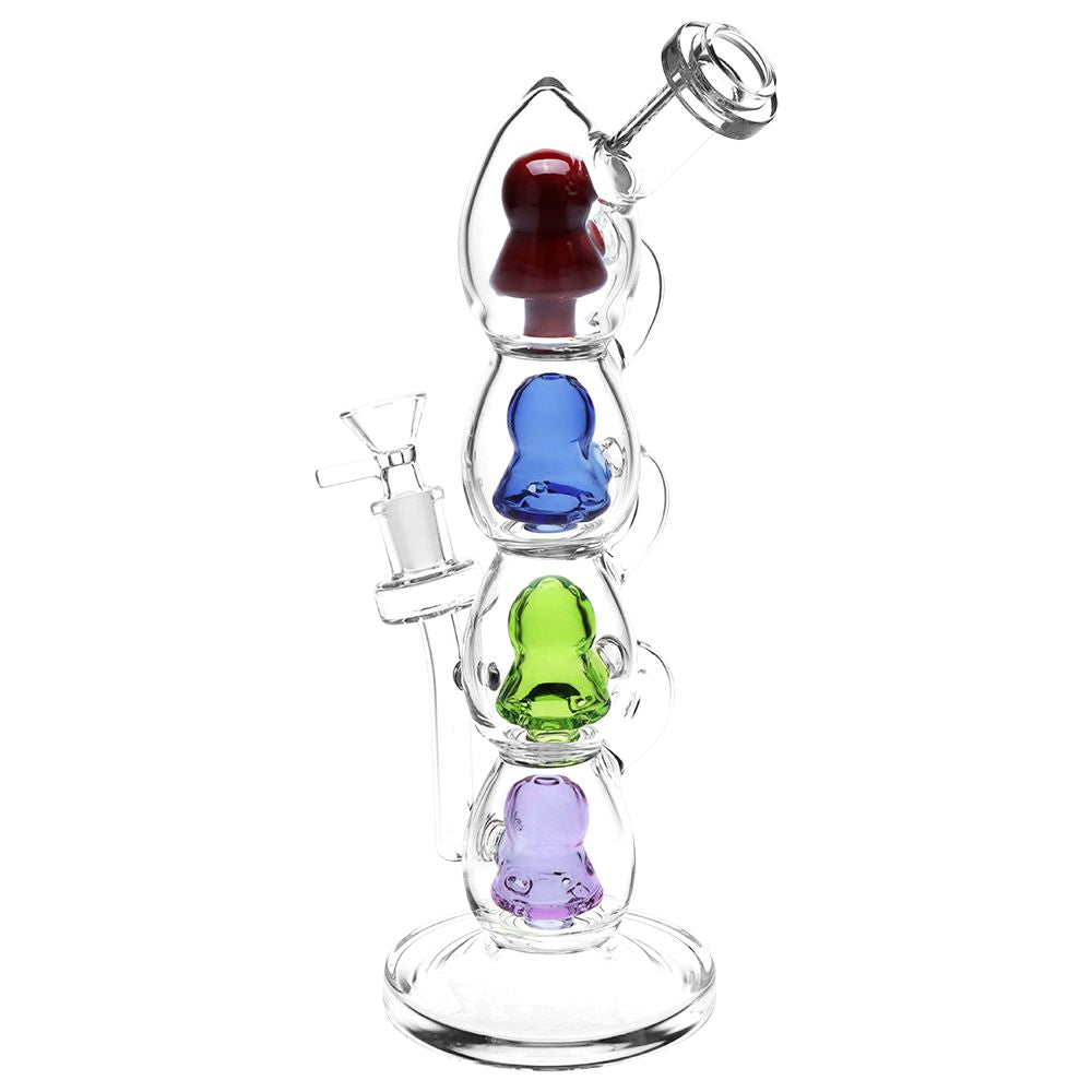 Pulsar Stacks on Stacks Glass Water Pipe - 11.75" / 14mm F, BDD Wholesale