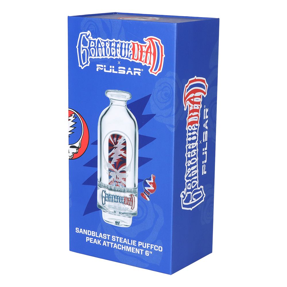 Grateful Dead x Pulsar Sandblast Stealie Attachment Set for Puffco Peak & Peak Pro - 6", BDD Wholesale