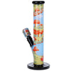 Pulsar Inside Print Straight Tube Glass Water Pipe | 11.25" | 14mm F, BDD Wholesale