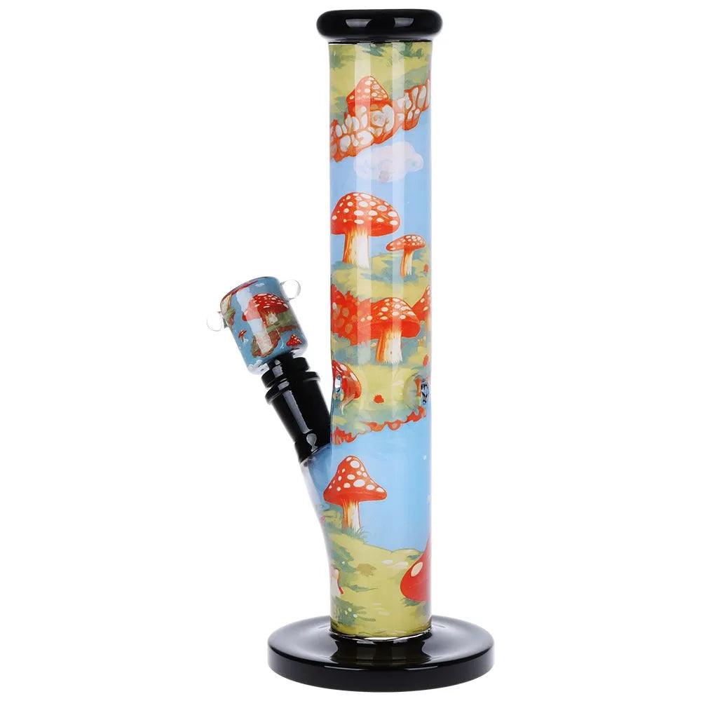 Pulsar Inside Print Straight Tube Glass Water Pipe | 11.25" | 14mm F, BDD Wholesale