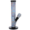 Pulsar Inside Print Straight Tube Glass Water Pipe | 11.25" | 14mm F, BDD Wholesale