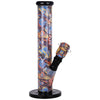 Pulsar Inside Print Straight Tube Glass Water Pipe | 11.25" | 14mm F, BDD Wholesale