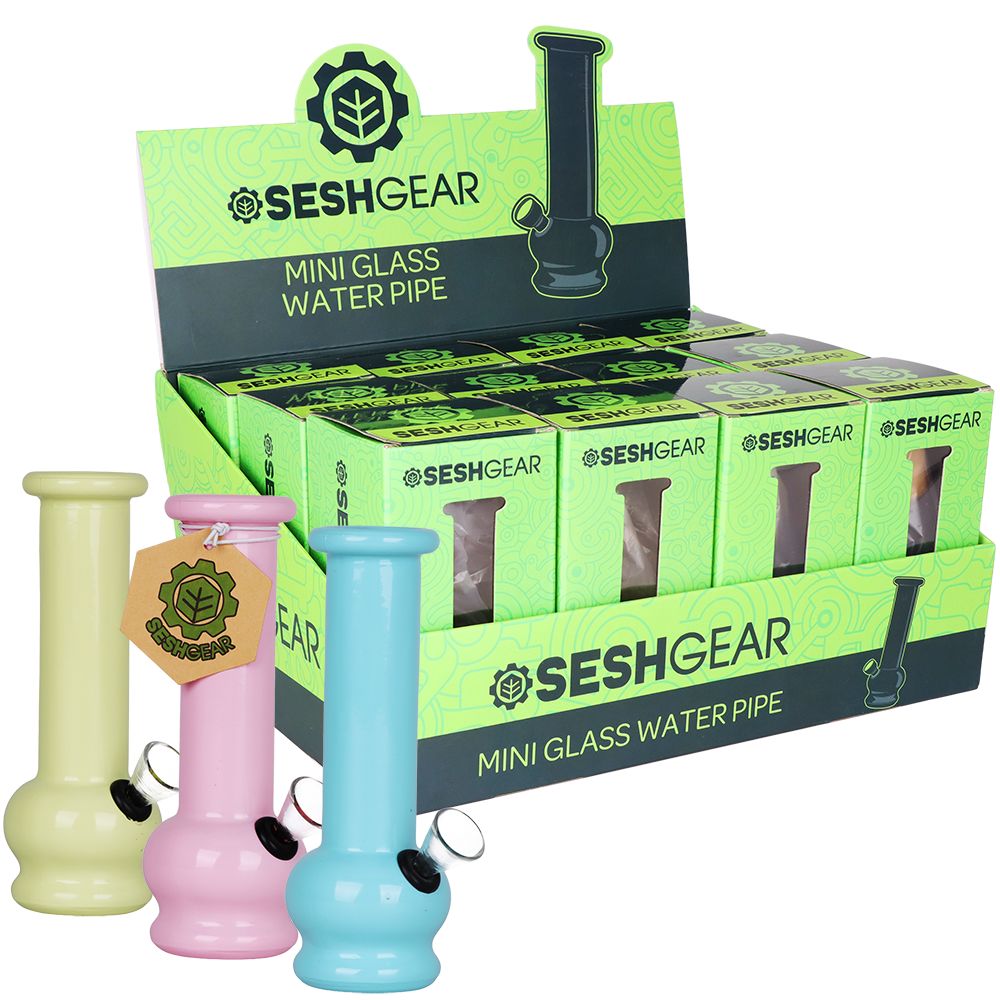 SeshGear Boxed Water Pipe | 5.75" | 12ct Display, BDD Wholesale