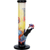The Grateful Dead x Pulsar Inside Print Straight Tube Glass Water Pipe | 11.25" | 14mm F, BDD Wholesale