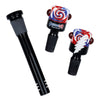 The Grateful Dead x Pulsar Inside Print Straight Tube Glass Water Pipe | 11.25" | 14mm F, BDD Wholesale