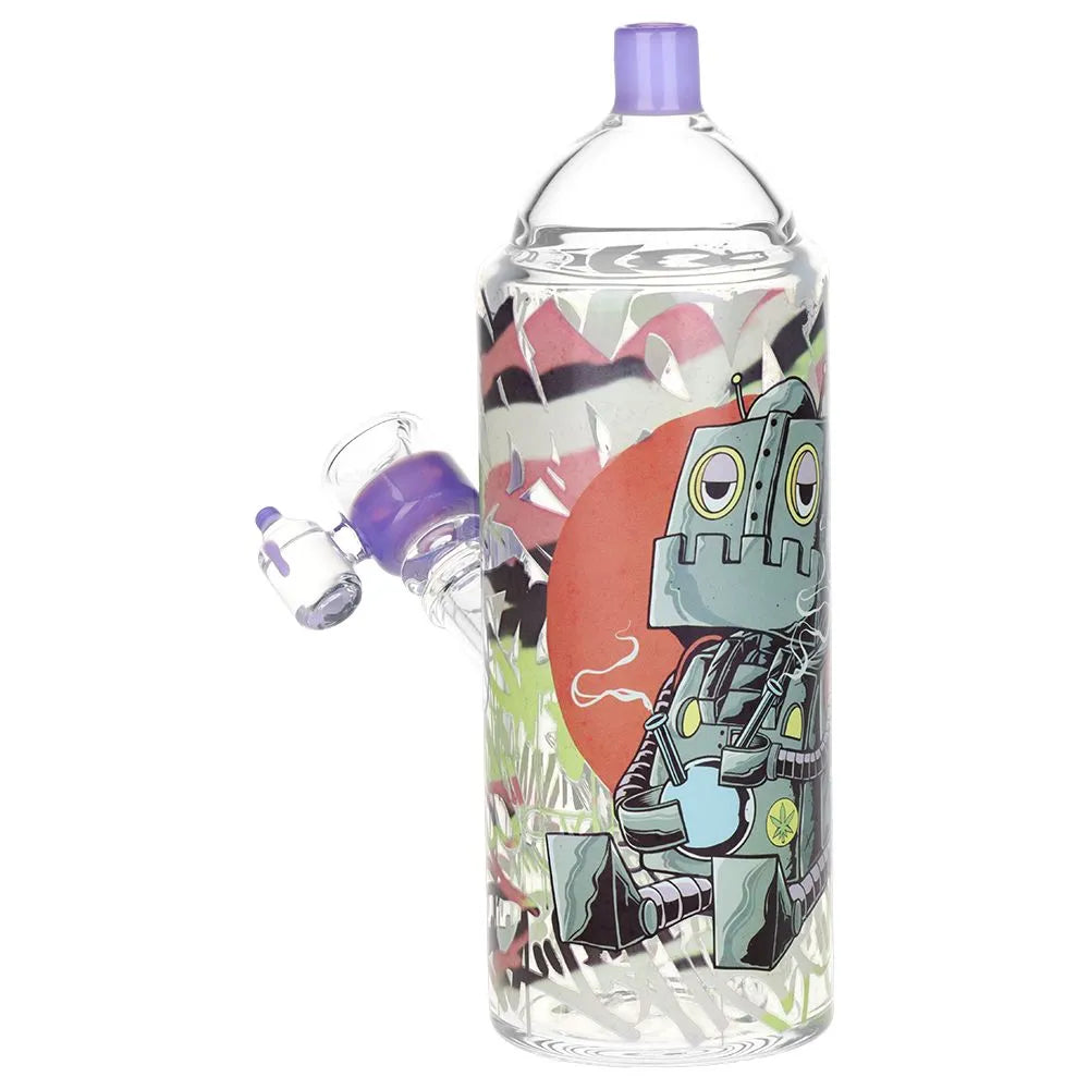 Pulsar Graffiti Series Spray Paint Glass Water Pipe Set / 7.5" / 14mm F, BDD Wholesale