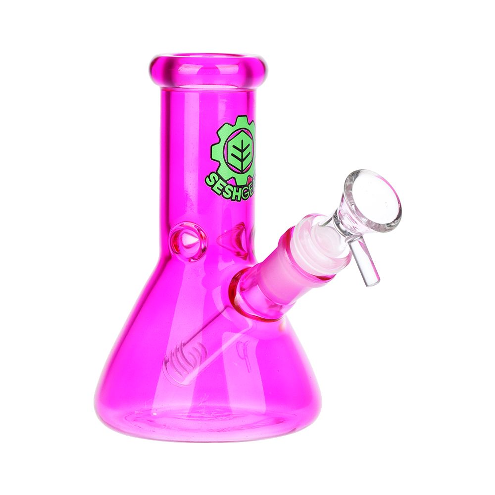 SeshGear Shorty Beaker Color Glass Water Pipe | 5.75" | 14mm F, BDD Wholesale