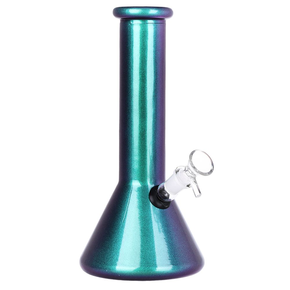 SeshGear Boxed Sparkle and Shine Beaker Glass Water Pipe - 10" / 14mm F / Colors Vary, BDD Wholesale