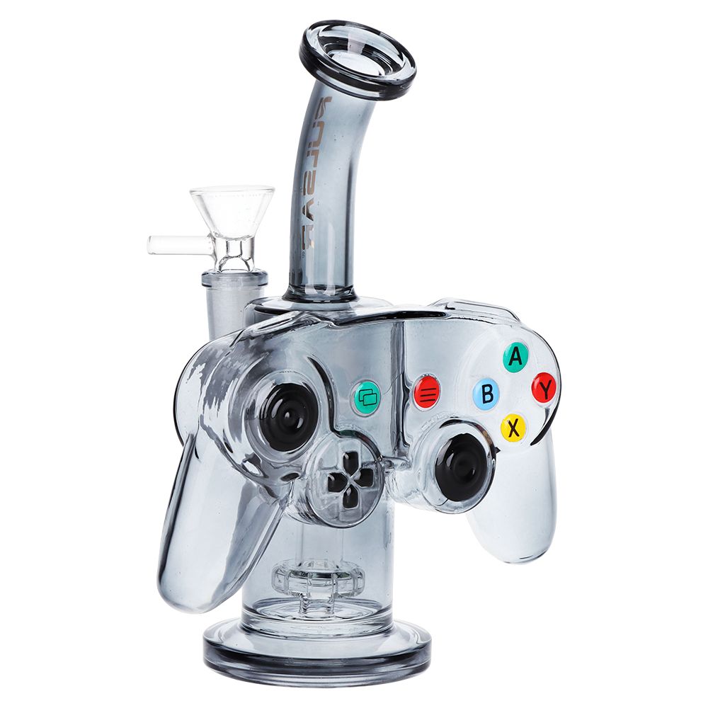 Pulsar Game Controller Glass Water Pipe - 7.5" / 14mm F, BDD Wholesale
