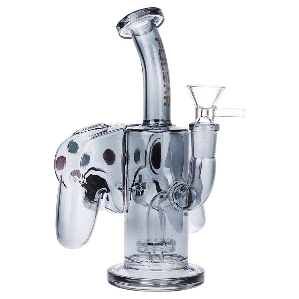 Pulsar Game Controller Glass Water Pipe - 7.5" / 14mm F, BDD Wholesale