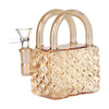 SeshGear Luxury Hand Bag Glass Water Pipe - 5.25" / 14mm F / Colors Vary, BDD Wholesale