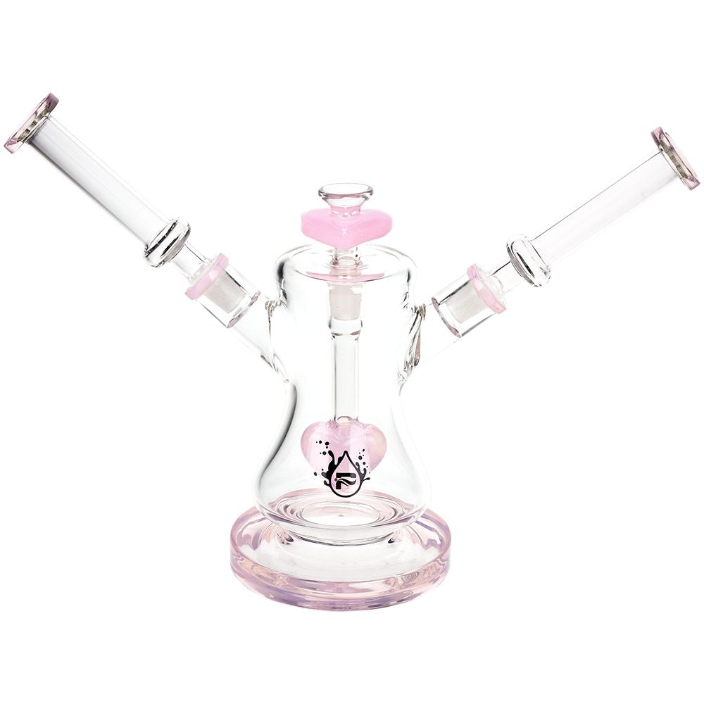 Pulsar Date Night: Part 2 Dual Neck Glass Water Pipe | 8.5" | 14mm F, BDD Wholesale