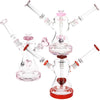 Pulsar Date Night: Part 2 Dual Neck Glass Water Pipe | 8.5" | 14mm F, BDD Wholesale