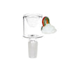 Pulsar Acid Rainbows Bubble Base Glass Water Pipe - 12.6" / 14mm F, BDD Wholesale