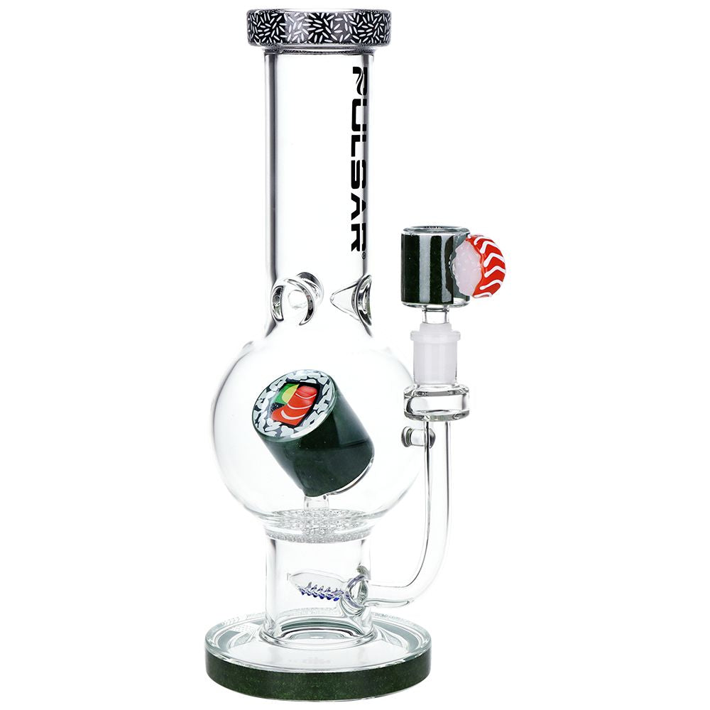 Pulsar Sushi Time Bubble Base Glass Water Pipe - 12.5" / 14mm F, BDD Wholesale