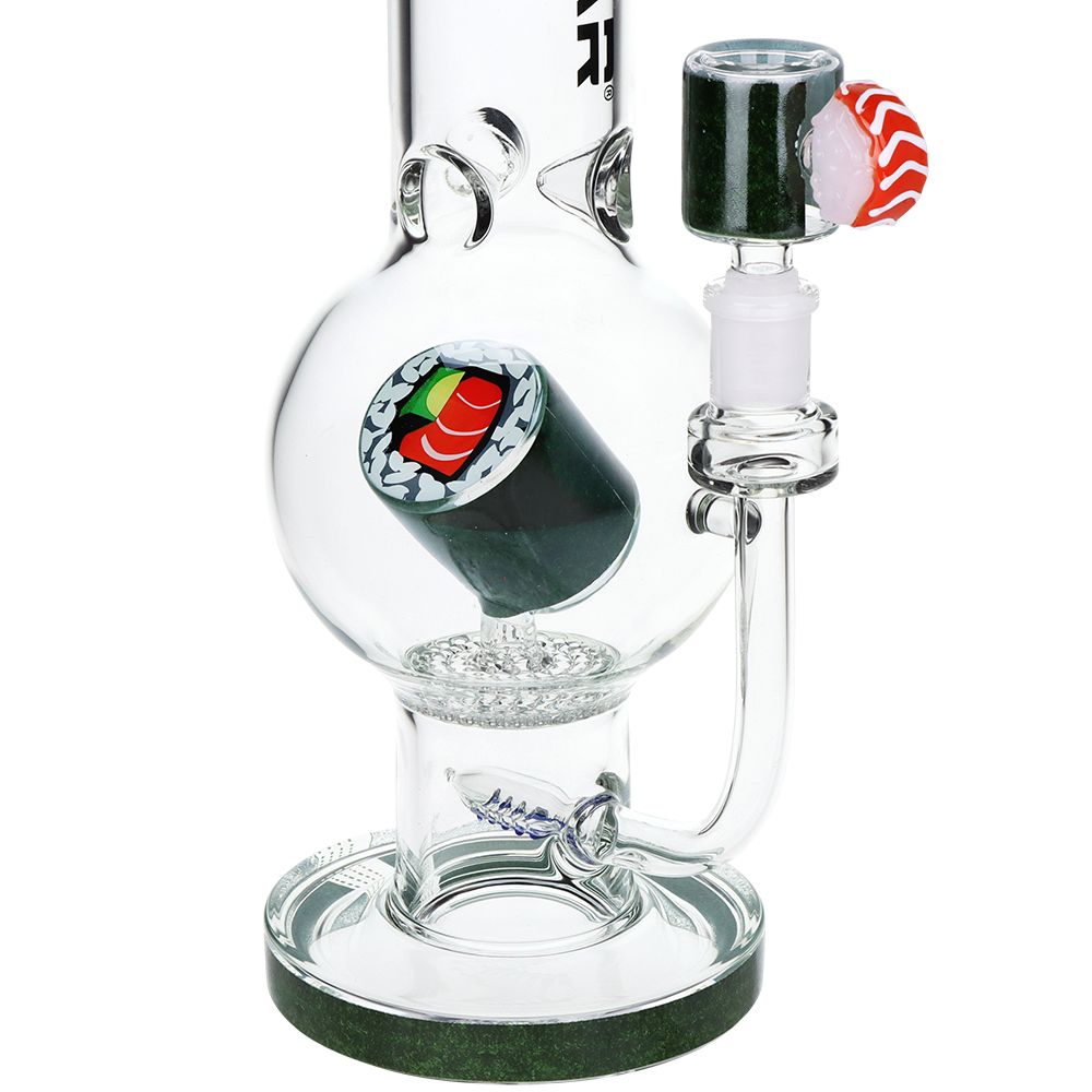 Pulsar Sushi Time Bubble Base Glass Water Pipe - 12.5" / 14mm F, BDD Wholesale