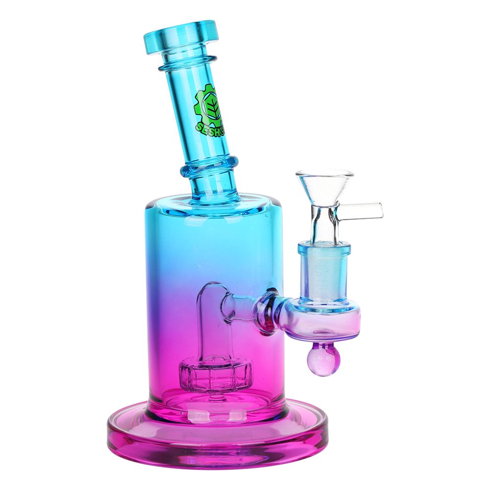 SeshGear Ombre Glass Water Pipe | 7.5" | 14mm F, BDD Wholesale