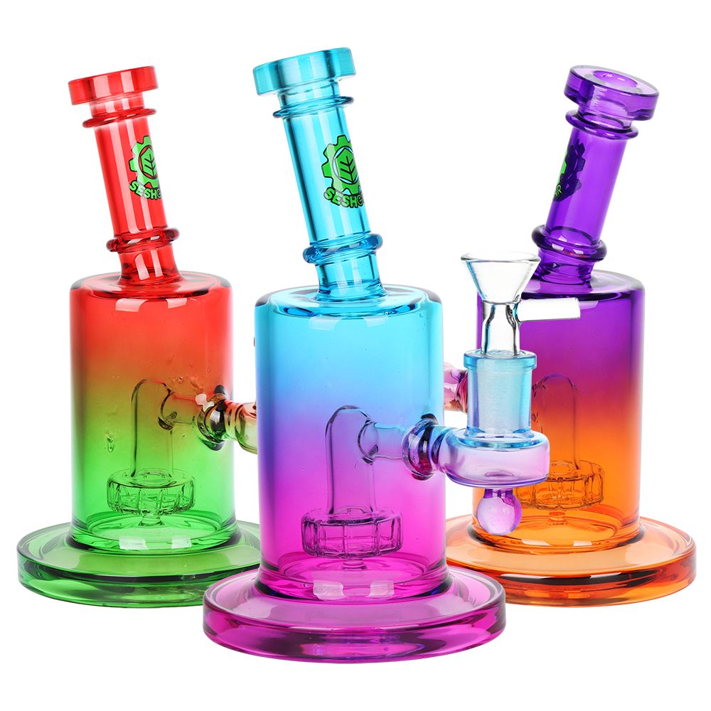 SeshGear Ombre Glass Water Pipe | 7.5" | 14mm F, BDD Wholesale