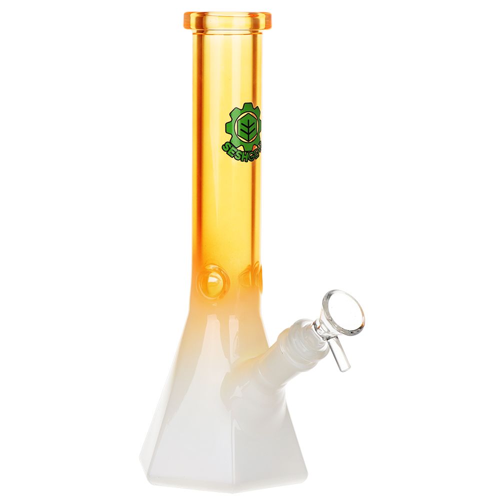 SeshGear Prismatic Bliss Ombre Glass Water Pipe | 10" | 14mm F, BDD Wholesale