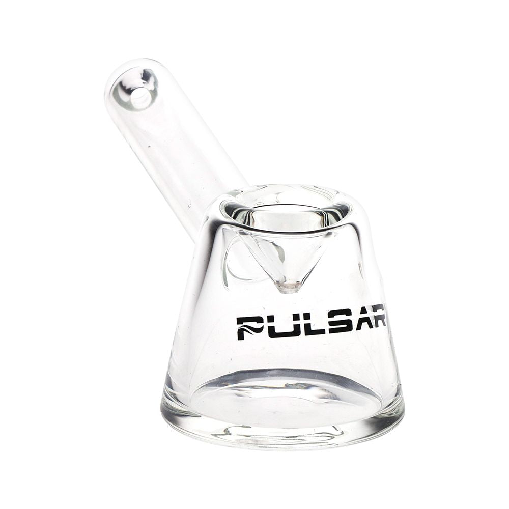 Pulsar Slant Neck Beaker Glass Water Pipe Zippered Case Travel Kit - 7" / Clear, BDD Wholesale