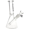 Pulsar Slant Neck Beaker Glass Water Pipe Zippered Case Travel Kit - 7" / Clear, BDD Wholesale