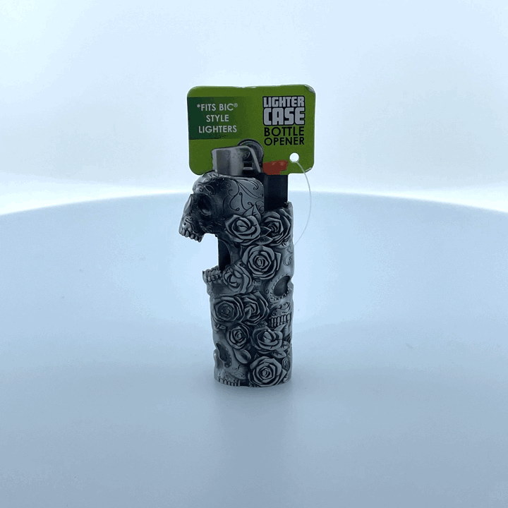 Metal Mystic Lighter Case with Bottle Opener Assortment - 12 Pieces Per Retail Ready Display 40314 SMOKEZILLA