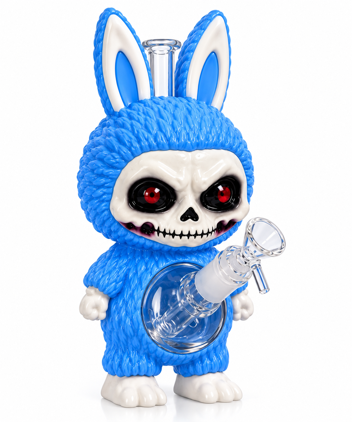 Glass Water Pipe - Skull Bunny