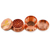Shredder 4-Piece Metal Herb & Spice Grinder – Rose Gold Curvy (3)