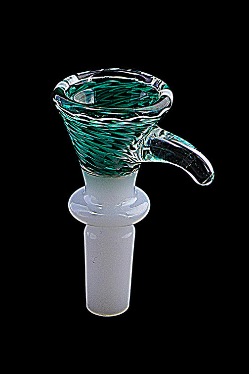 White Base Colored Glass Bowl