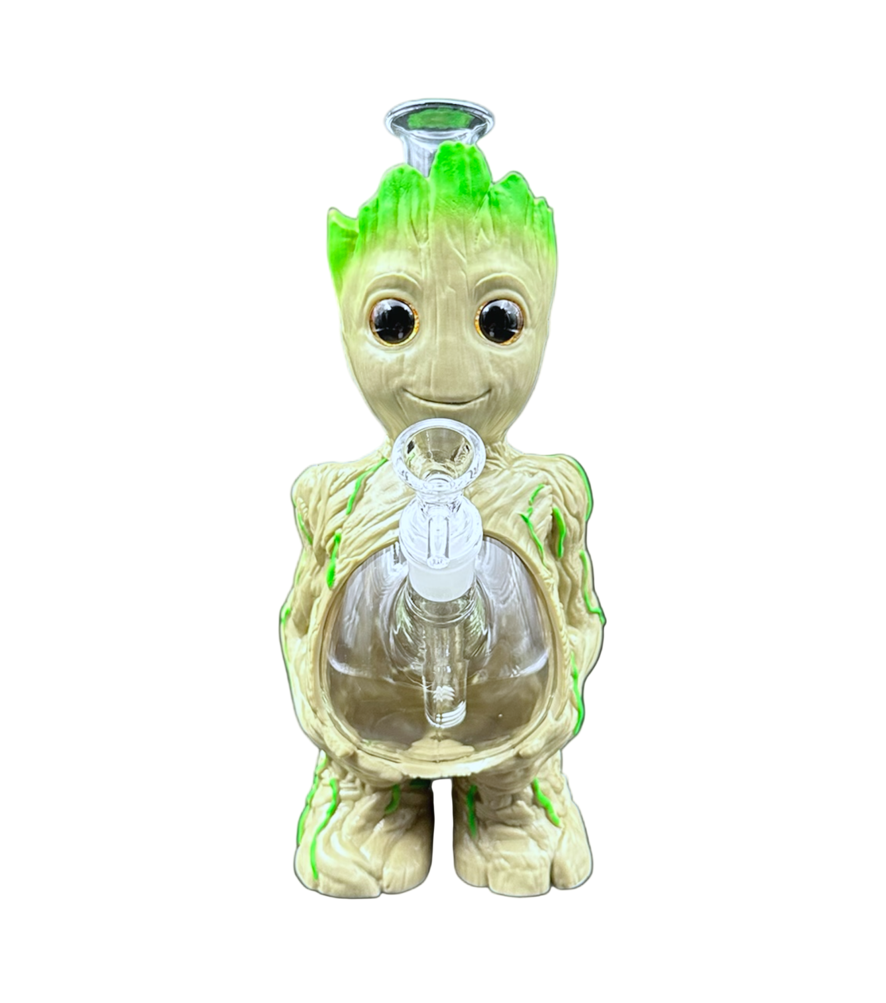 Glass Water Pipe - Tree Man (11")