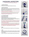 Large Tank XXL Torch Lighter - 16 Pieces Per Retail Ready Display 23814 TORCH BLUE