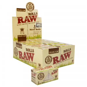 RAW - Organic King Size Slim 5 Meter Rolls (12 packs)