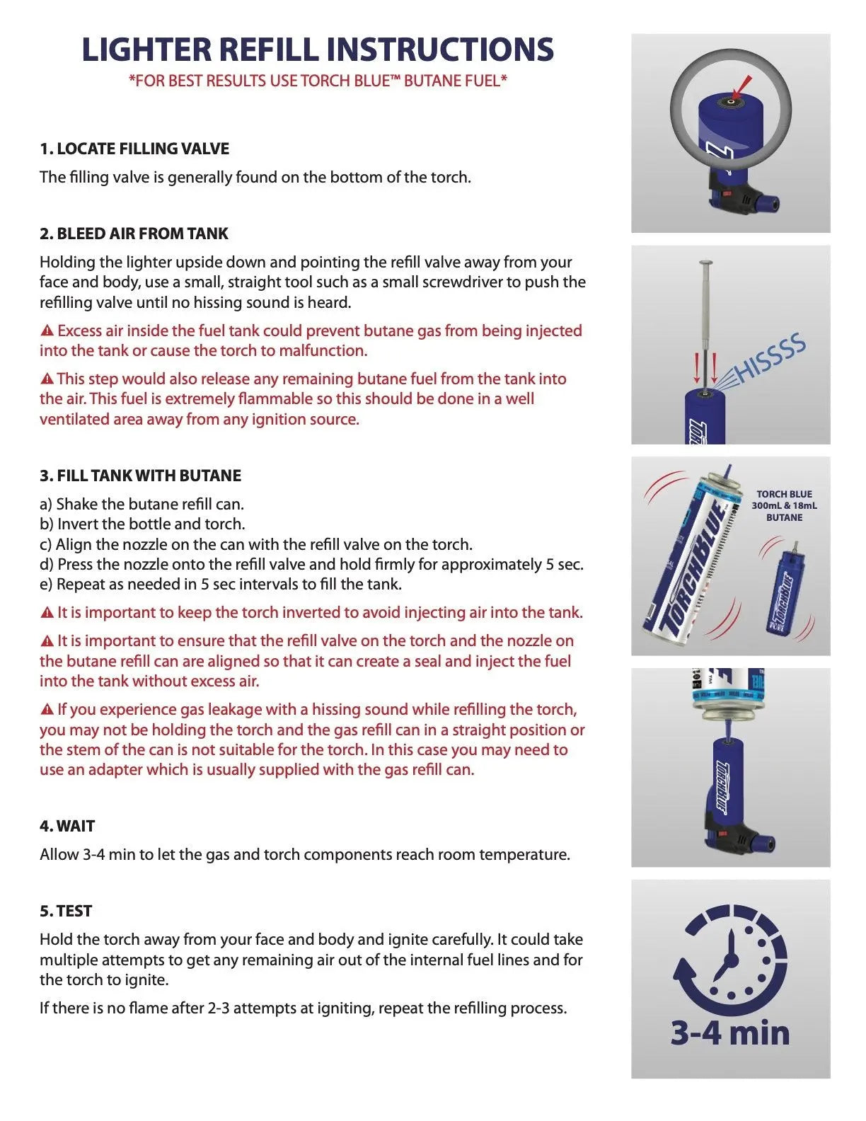 Glow in The Dark Torch Stick Lighter with Bottle Opener - 12 Pieces Per Retail Ready Display 21984 TORCH BLUE